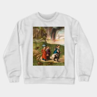 Lot and His Daughters by Albrecht Durer Crewneck Sweatshirt